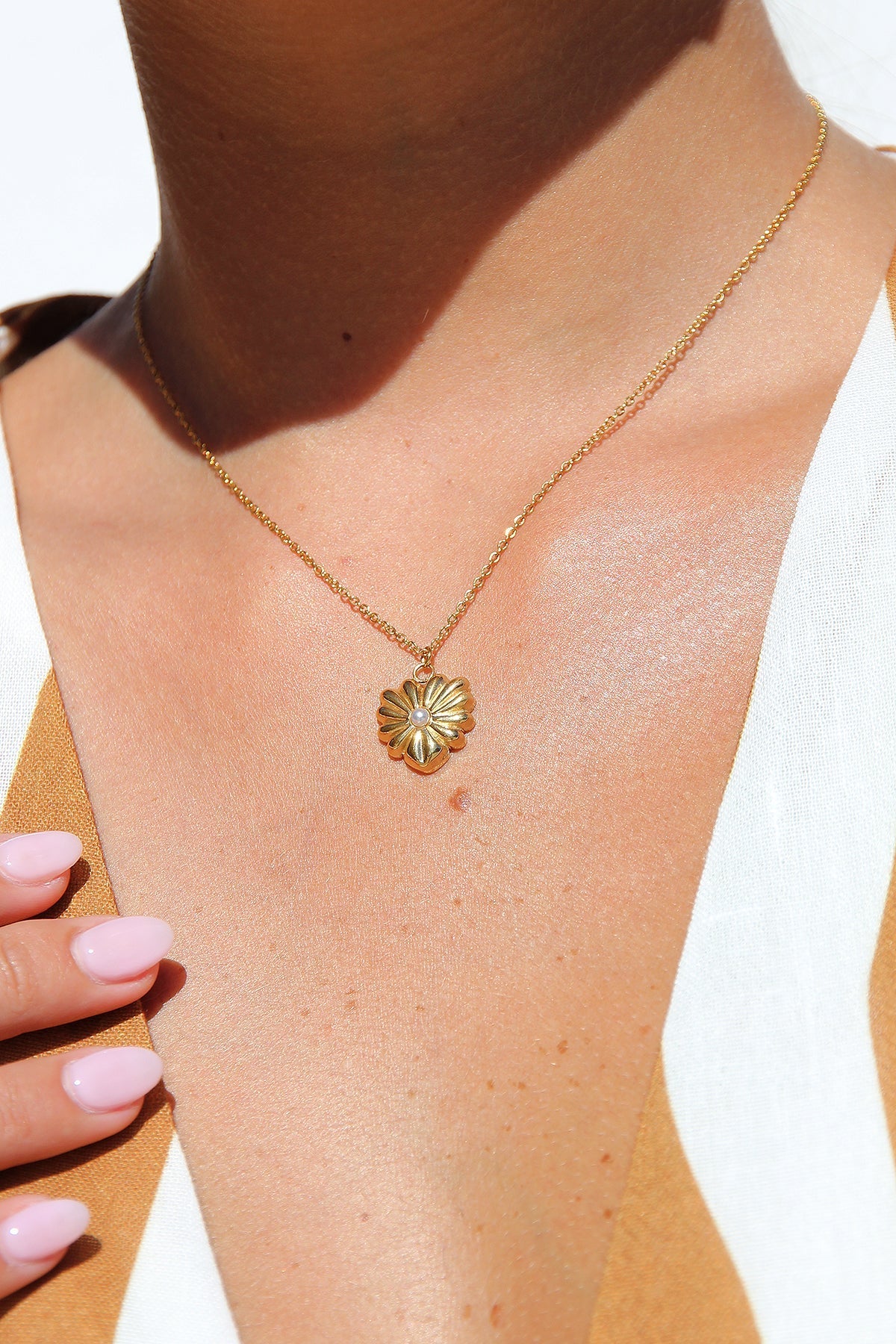 Lustre’s Golden Charm Necklace