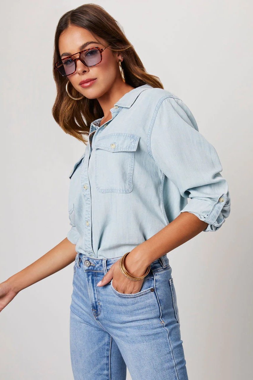 The Ashley Denim Top