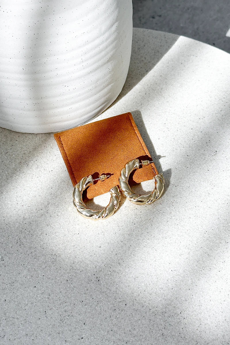 Vivienne Gold Hoops Earrings