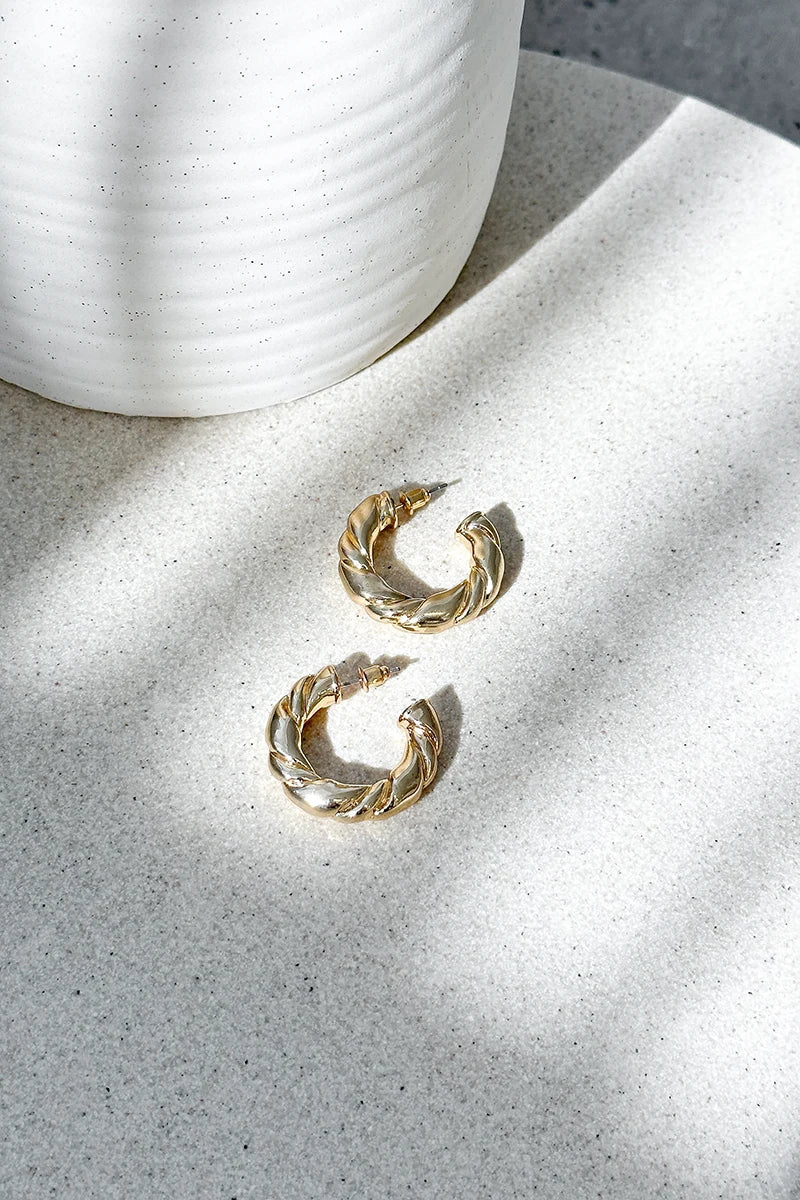 Vivienne Gold Hoops Earrings