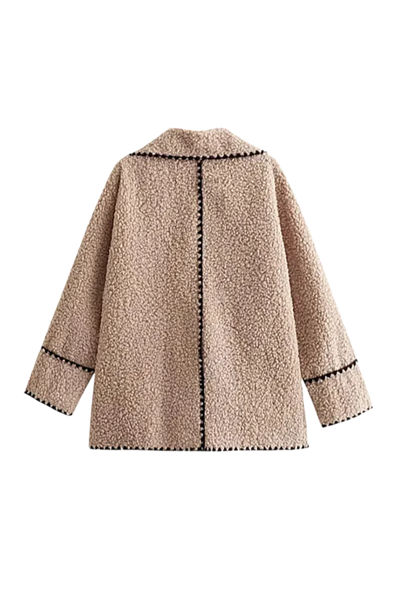 The Plush Lapel Sherpa Jacket